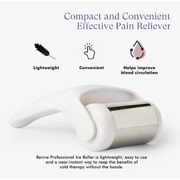 ACEOLOGY ROSE QUART GAU DHA FACIAL+‎ REVIVE FACE &BODY ICE ROLLER BNIB - Picture 6 of 10